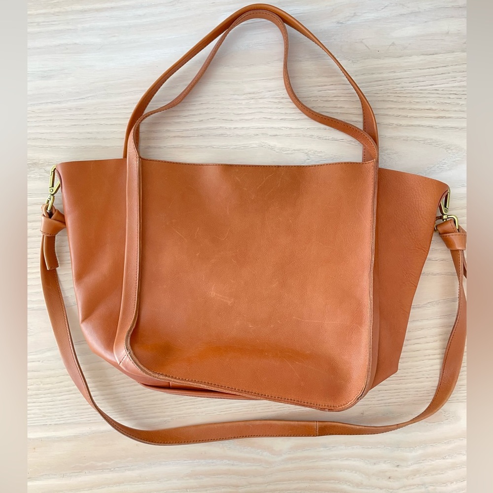 Madewell The Sydney Tote Bag Burnished Caramel
